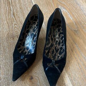 Dolce & Gabbana suede kitten heels